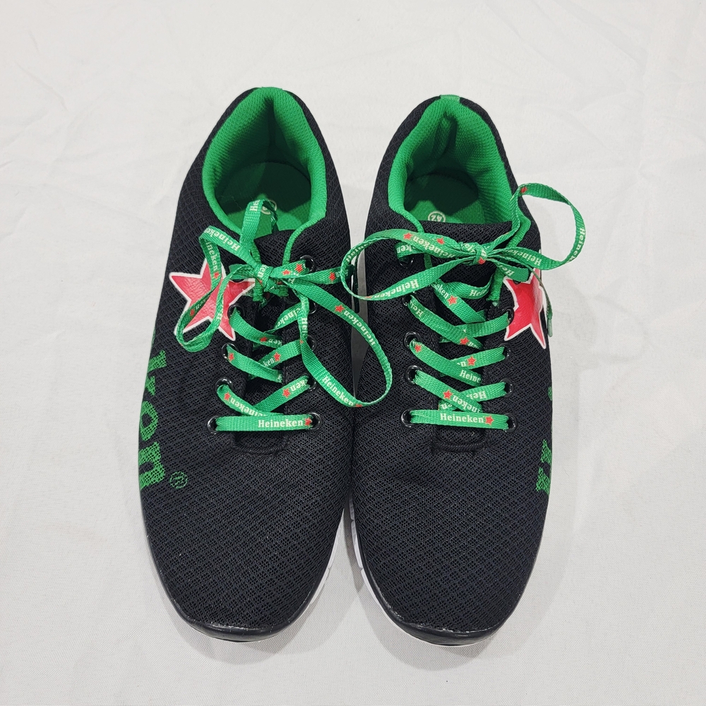 Official Heineken Promotional Mesh Sneakers Black Green Men’s US 9 EU 42 - Picture 2 of 10